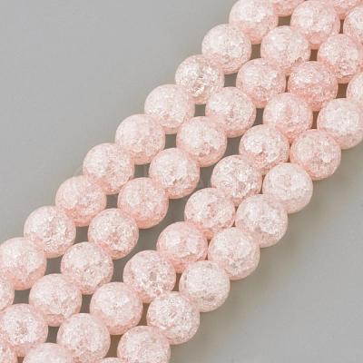 Synthetic Crackle Quartz Beads Strands GLAA-S134-14mm-M-1