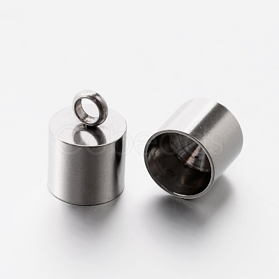 Tarnish Resistant 201 Stainless Steel Cord Ends STAS-E077-03-1