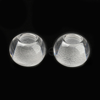 Transparent Resin European Beads RESI-D070-01-1
