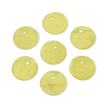 Spray Painted Natural Capiz Shell Disc Charms X1-BSHE-T014-02C-1
