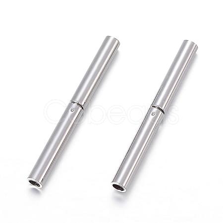 Tarnish Resistant 304 Stainless Steel Bayonet Clasps STAS-F108-12P-1.3mm-1
