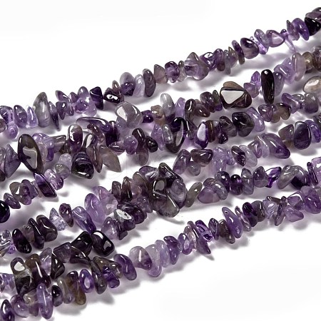 Natural Amethyst Beads Strands Z0RRN-1