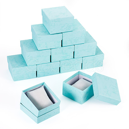 Square Paper Jewelry Bracelet Gift Boxes CON-TAC0010-91E-1