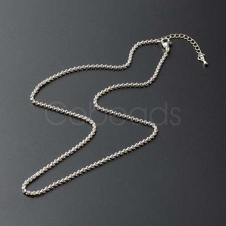 304 Stainless Steel Rolo Chain Necklaces NJEW-JN03543-1