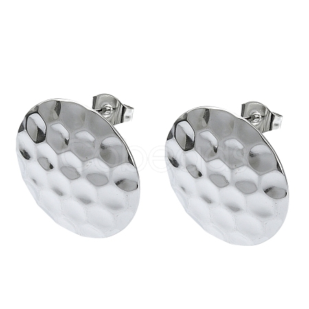 Tarnish Resistant 201 Stainless Steel Stud Earrings EJEW-K270-15P-1