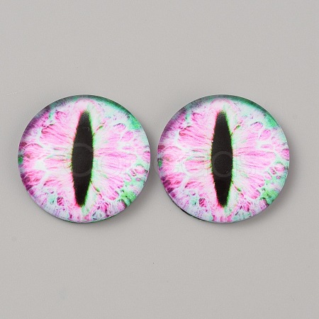 Luminous Self Adhesive Glass Eyes Cabochons DIY-WH0304-941C-37-1
