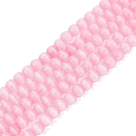 Glass Imitation Cat Eye Beads Strands GLAA-N075-01A-07-1