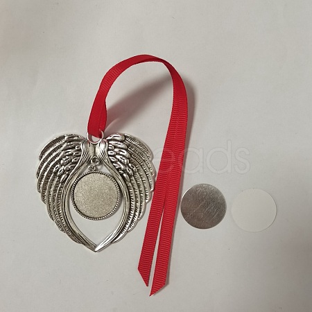 Alloy Pendant Cabochon Settings HJEW-PH01492-1