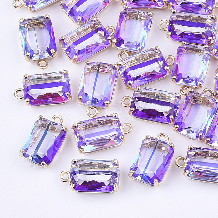 Transparent Glass Pendants X-GLAA-T007-20B-1