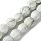 Natural Howlite Beads Strands, Faceted, Round, 10mm, Hole: 1.3mm, about 40pcs/strand, 16.14~16.22''(41~41.2cm)