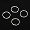 304 Stainless Steel Split Rings, Double Loops Jump Rings, Silver, 12x2mm, Inner Diameter: 10mm, Single Wire: 1mm