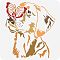 PET Hollow Out Drawing Painting Stencils, for DIY Scrapbook, Photo Album, Dog Pattern, 30x30cm