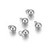 Tarnish Resistant 304 Stainless Steel Sphere Charms X-STAS-O107-04P-A-1