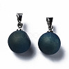Natural Agate Charms G-Q998-036A-4