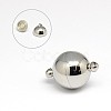 Tarnish Resistant 304 Stainless Steel Magnetic Clasps with Loops STAS-K006-16mm-04C-1