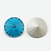 Pointed Back Glass Rhinestone Cabochons RGLA-T086-10mm-12-2