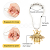 AHADEMAKER DIY Bathroom Bees Shower Curtain Rings Kit DIY-GA0003-88-6