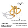 Adjustable 304 Stainless Steel Cuff Open Rings for Women YY2872-7