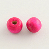 Dyed Natural Wood Beads WOOD-Q006-14mm-M-LF-2