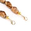 Imitation Gemstone Resin Beaded Purse Strap Extender FIND-WH0005-89C-2