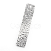 Non-Tarnish 201 Stainless Steel Textured Pendants LS-X-STAS-S055-30-1