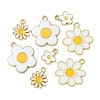 8Pcs 4 Styles Alloy Enamel Charms ENAM-YW0003-11-1