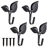 2Pcs Leaf Iron Hanger FIND-WH20007-61EB-1