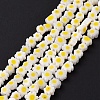 Handmade Millefiori Glass Bead Strands LAMP-J035-4mm-74-2