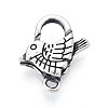 925 Sterling Silver Lobster Claw Clasps STER-T009-28AS-1