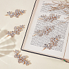 6Pcs Zinc Alloy Rhinestone Hair Bobby Pins PHAR-GO0001-10-4