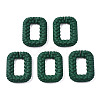Spray Painted CCB Plastic Linking Rings CCB-Q091-009B-1