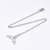 Non-Tarnish 201 Stainless Steel Pendant Necklaces NJEW-T009-JN075-1-45-2