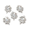 Brass Micro Pave Cubic Zirconia Pendants KK-E068-VB134-1-2