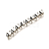 Brass Micro Pave Cubic Zirconia Beads KK-M312-21-2
