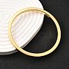 Brass Plain Bangles for Women BJEW-D339-01G-3