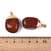 Natural Red Jasper Pendants G-N360-05G-03-3