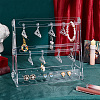 1 Set Transparent Acrylic Earring Display Stands EDIS-PH0001-24C-2