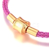 Braided Stainless Steel Wire European Style Bracelets Making AJEW-D047-02A-G-5