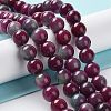 Dyed Natural Malaysia Jade Beads Strands G-G021-01B-05-2