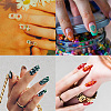 Stainless Steel DIY Nail Art Templates MRMJ-WH0092-005-7