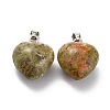 Natural Unakite Pendants G-I311-A29-2