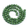 Natural Dyed Yellow Jade Gemstone Bead Strands X-G-R271-10mm-Y13-2