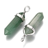 Natural Green Aventurine Double Terminated Pointed Pendants G-F295-04A-2