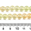 Baking Paint Transparent Glass Beads X-DGLA-M001-8mm-08-5