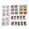 DIY Owl & Butterfly & Girl & Flower Fairy Diamond Painting Stickers Kits For Kids DIY-O016-22-2