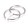 Tarnish Resistant 201 Stainless Steel Hoop Earrings EJEW-I232-02A-P-2