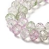 Transparent Crackle Glass Beads Strands CCG-L050-01A-02-2