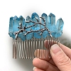 Natural Crystal Hair Combs PW-WGC6E88-12-1