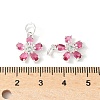 Brass Micro Pave Cubic Zirconia Pendants KK-U067-03S-06-3