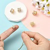 5Pcs 5 Styles Brass Micro Pave Cubic Zirconia European Beads KK-CJ0005-77-4